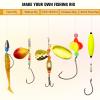 Dovesun Fishing Beads Assorted Beads Fishing Bait Eggs 10 Colors A-Glow in Dark 0.32in(250pcs) view 3