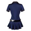 KHDFYER Sexy Nightwear Women Sexy Female Police Costume Cosplay Ladies Cop Officer Uinform Halloween Party Policeman Fancy Dress-Blue_S view 3