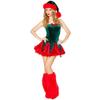 KHDFYER Womens Lingerie for Sex Women Deluxe Miss Santa Claus Costume Adult Women Sexy Santa Claus Uniform Christmas Xmas Sweet Green Outfit Fancy Dress-Green_M view 1
