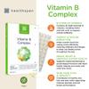 Healthspan Vitamin B Complex | 8 B-Complex Vitamins | Heart Health, Mental Performance & Psychological Function | Combat Tiredness & Fatigue | Gelatin Free | Vegan (180 Tablets) view 2