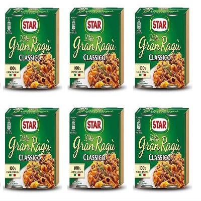 6X Il Mio Gran Rag Star Classico Tomato Sauce for Pasta (2 x 180g) Read to eat