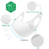 3D Disposable Mask, Elastic Cloth Ear Straps Breathable Face Mask Individual Package 50pcs White view 3
