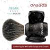 Anbbas Shaving Brush and Holder with Travel Case, Synthetic Badger Hair Ebony Handle Brush,3in1 Kit for Men view 2