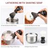 Anbbas Shaving Brush and Holder with Travel Case, Synthetic Badger Hair Ebony Handle Brush,3in1 Kit for Men view 3