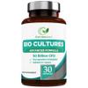 Natures Zest - 50 Billion CFU Probiotics with Prebiotics - Bio Cultures - Multi Strain Probiotic Formula for Men & Women 30 Vegan Capsules Live Cultures Probiotic Supplement with Acidophilus view 1