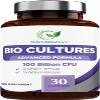 Bio Cultures Complex Probiotics 100 Billion CFU with Prebiotics Lactobacillus Plantarum & Saccharomyces Boulardii Probiotic - 30 Vegan Capsules Probiotics for Women & Men Packaging May Vary view 1
