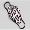 Handmade Design Face Mask - Fashion Mask Leo Print Pattern Made of Fabric with Motif - Everyday Mask Made of Cotton for Adults (Cuddly Cat) view 2