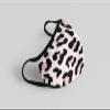 Handmade Design Face Mask - Fashion Mask Leo Print Pattern Made of Fabric with Motif - Everyday Mask Made of Cotton for Adults (Cuddly Cat) view 3