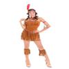 Sexy Outfits for Women Sexy Women S Fringed Native Indians Princess of Savage Forests Hunter Costume Set Cosplay for Halloween Party Fancy Dress-Brown_XL view 2
