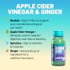 Unrooted Apple Cider Vinegar Shots Multipack  Good Gut Booster & Natural Prebiotics - 12 x 60ml Bottles - Apple Cider Vinegar, Ginger, Spirulina, Coconut Water & Baobab view 3