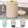 AYOTEE Small Trash Bags 2.6 Gallon Compostable Trash Bags Bathroom Wastebasket Can Liners, 125 Count Mini Compost Bags for Kitchen Bathroom Office Fit 10 Liter, Green view 3