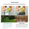 AYOTEE Small Trash Bags 2.6 Gallon Compostable Trash Bags Bathroom Wastebasket Can Liners, 125 Count Mini Compost Bags for Kitchen Bathroom Office Fit 10 Liter, Green view 4
