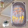 Portable Sauna Tent, Foldable One Person Full Body Spa for Detox Therapy Without Steamer - Dark Grey view 3