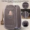 Portable Sauna Tent, Foldable One Person Full Body Spa for Detox Therapy Without Steamer - Dark Grey view 4