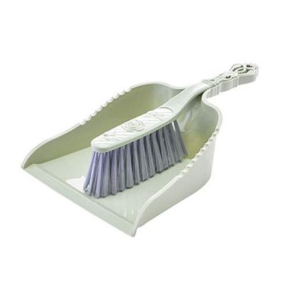 Desktop Sweep Small Bump Brush Desktop Cleaning Set Child Student dust Brush Broom Two-in-one Sweep Bed Green