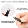 3Pcs Eyebrow Tweezers & 10x Magnification Mirror Set - Professional Stainless Steel Precision Plucking Tweezer for Eyebrows,Ingrown Hair,Facial Hair Remover,Beauty Tool for Women Men view 4
