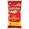 Butterkist CRUNCHY TOFFEE Popcorn 6x20g Snack Packs, Case of 12 - Gluten free, Source of Fibre, Made from Wholegrains, No Artificial Colours or Flavours, Suitable for Vegetarians view 1