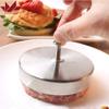 Casecover Stainless Steel Ham Stamped Meat Burger Pressed Meat Patty Stuffed Pie Machine Mould Pie Food Kitchen Gadget 1pc Silver view 1