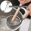 TIKUSAN Miso Strainer and Muddler Miso Dissolver Misokoshi Stainless Steel with Wooden Muddler for Making Miso Soup Made in Japan Large Size view 3