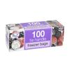 Food & Freezer Bags with tie Handles.- 100 Pack view 1