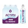 Alkaline Ionised Spring Water pH9+ (6x 600ml) Purified with Electrolytes Clean and Smooth Taste ACTIPH Water view 1