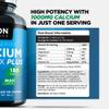 3 Months Supply - Calcium and Vitamin D - 180 Tablets - High Strength 1000mg Calcium Complex with Vitamin D3, Magnesium, Zinc and Vitamin C - Supports Bones - Osteo Supplement - Packaging May Vary view 2