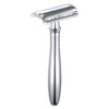 BAILI Double Edge Safety Razor Rust-proof Reusable Manual Long Handle Mild Aggression Wet Shaving Shaver for Men Women Barber Beard Bikini Armpit Hair Removal BD191C view 1