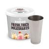 Shmoo Vanilla Milkshake Thick Shake Mix 1.8KG Tub & Stainless Steel Mixing Beaker view 1