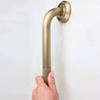 IMPEU Heavey Duty Grab Bar, 16-Inch Sturdy Hand Rail, Stylish Bathroom Armrest, Antique Brass Finish, Good for Senior, Kids, Elderly view 3