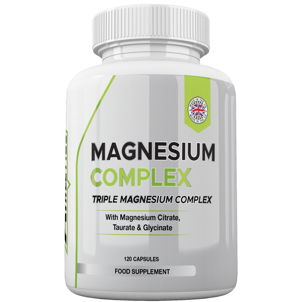 Freak Athletics Triple Magnesium Complex - Magnesium Supplements with Magnesium Citrate, Glycinate & Taurate - 120 Capsules - UK Made