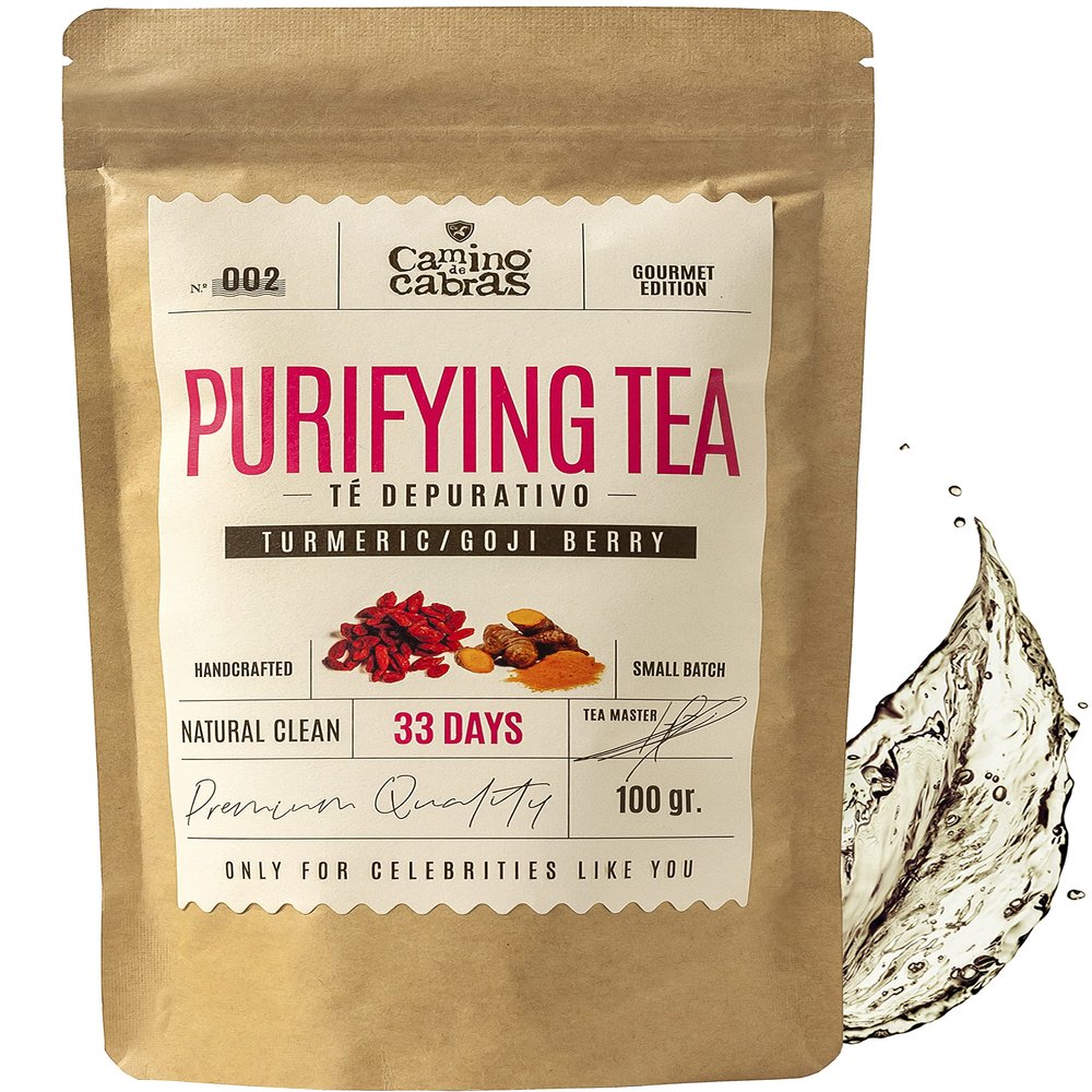 DETOX TEA - Liver Cleanse Detox and Repair - Constipation & Bloating Relief  Green Tea, Dandelion Root, Horsetail, Turmeric, Ginger, Pomegranate, Pineapple - All Natural Herbal Tea Infusion 100 g