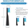 5pcs Replacement Toothbrush Heads for Fairywill Seago D7/D8/FW507/FW508, FW551/ FW917/ FW959/ FWD1/ FWD3 Black view 4