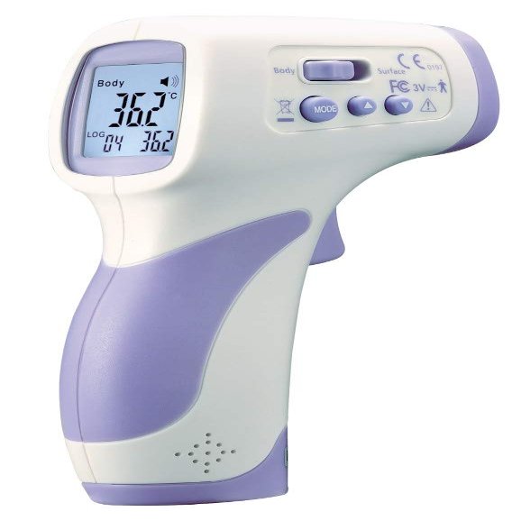 TFA Dostmann Bodytemp 478 Infrared Fever Thermometer, 31.1142.11, Contactless Body Temperature, Suitable as Forehead Thermometer, Quick Measurement, Digital