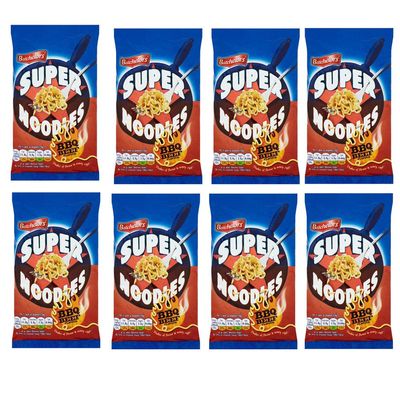 Bachelors Super Noodles 8 Pack. Beef Flavour Noodles