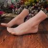 AFYH Mannequin Foot, Silica gel foot Manikins The beautiful foot model simulates a female feet replica silicone foot model, with realistic touch and real vision. view 2