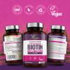 Biotin Hair Growth Supplement 12,000mcg, 180 Vegan Capsules not Biotin Tablets for Hair Skin and Nails with Coconut Oil, Vitamin C & Folic Acid, Vitamin B7 for Men and Women - Made in UK by YrHealth view 3