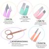 TsMADDTs Pince  piler Pour sourcils en Acier inoxydable pointes inclines et ciseaux courbs Pour cheveux incarns, poils du Visage, pilation et Points Noirs, outils de beaut quotidienne view 3