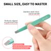 TsMADDTs Pince  piler Pour sourcils en Acier inoxydable pointes inclines et ciseaux courbs Pour cheveux incarns, poils du Visage, pilation et Points Noirs, outils de beaut quotidienne view 4