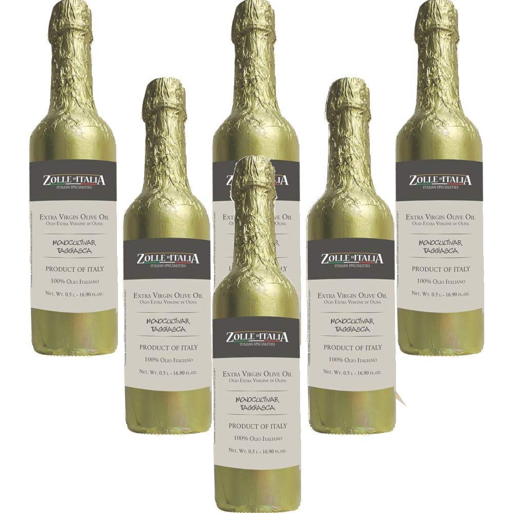 Monocultivar Taggiasca Italian Extra Virgin Olive Oil - - E.V.O. Italian Oil (6 Bottles 50 cl.)