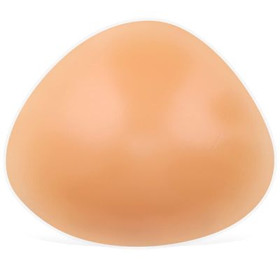ONEFENG Triangle Silicone Breast Form Mastectomy Prosthesis Concave Bra Enhancer Inserts (1 Piece), (300g/Cup B)