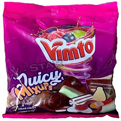 1 x Packs of VIMTO Flavoured Gummies Juicy Mix-UPS Share Bags 1x 140g Original