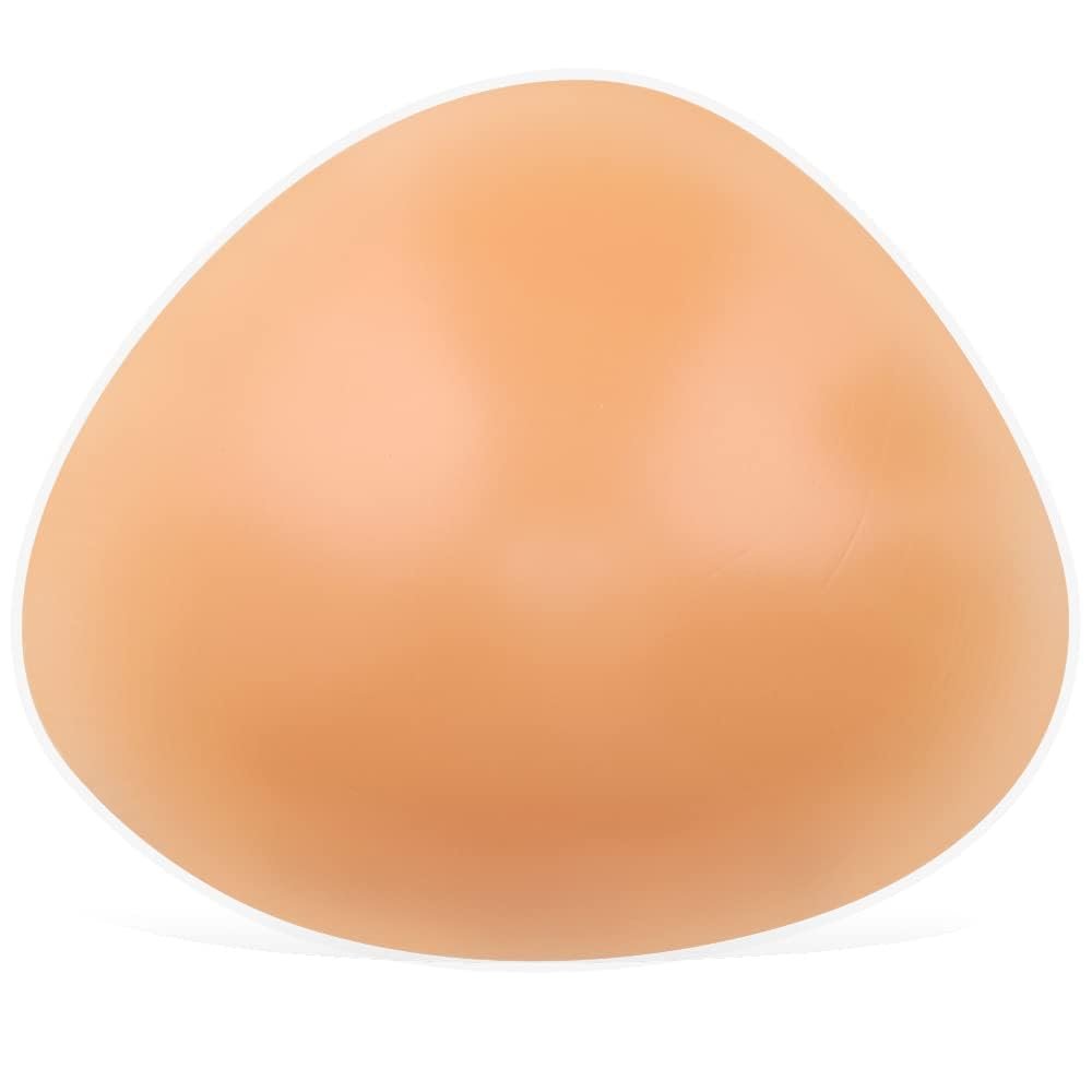 ONEFENG Triangle Silicone Breast Form Mastectomy Prosthesis Concave Bra Enhancer Inserts (1 Piece), (Skin-150g/Cup A-)