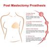 ONEFENG Triangle Silicone Breast Form Mastectomy Prosthesis Concave Bra Enhancer Inserts (1 Piece), (Skin-150g/Cup A-) view 3