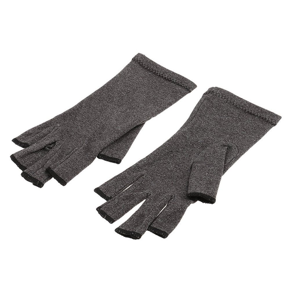 1 Pair of Adult Mens Womens Elastic Cotton Compression Gloves Hand Arthritis Joint Aches Pain Relief S M S