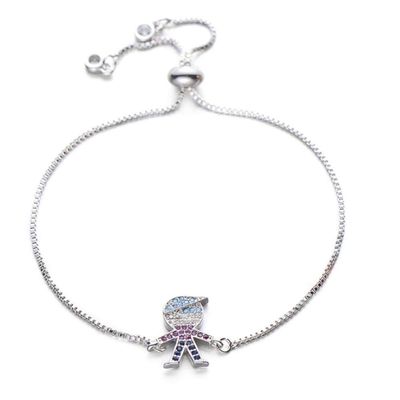 Bracelet Colorful Cubic Zircon Bracelet Adjustable Chain Charm Couple Bracelet