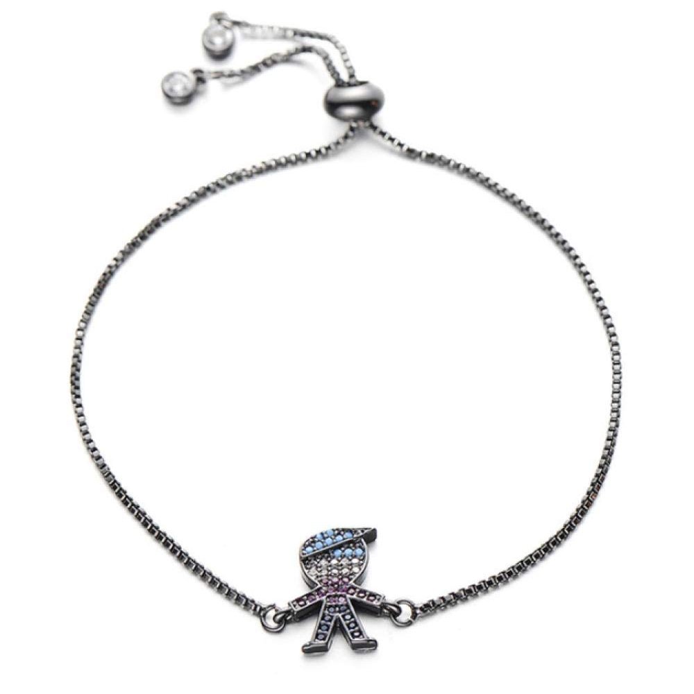 Bracelet Colorful Cubic Zircon Bracelet Adjustable Chain Charm Couple Bracelet