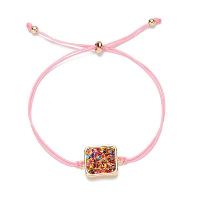 Bracelet Glamour Colorful Rope Rhinestone Bracelet Ladies Jewelry