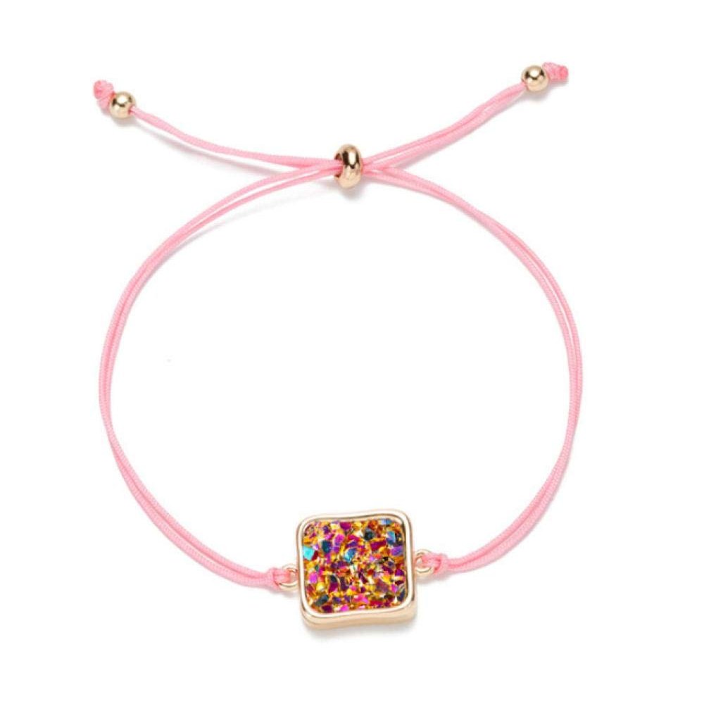 Bracelet Glamour Colorful Rope Rhinestone Bracelet Ladies Jewelry