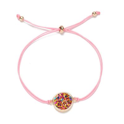 Bracelet Glamour Colorful Rope Rhinestone Bracelet Ladies Jewelry