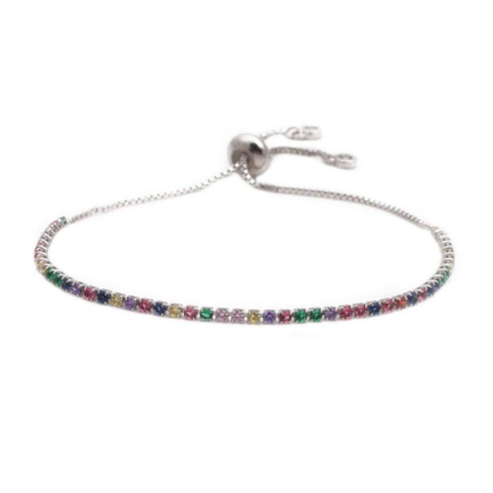 Bracelet Colorful Zircon Bracelet Female Square Bracelet Bracelet Accessories Ladies